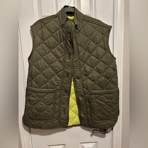 Quilted Olive Green Vest